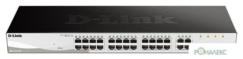 Управляемый коммутатор 2-го уровня D-Link DGS-1210-28/FL2A - фото