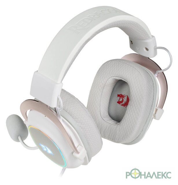 Наушники Redragon Zeus X (белый/розовый) - фото3