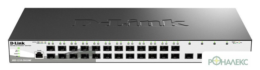Управляемый коммутатор 2-го уровня D-Link DGS-1210-28XS/ME/B2A - фото