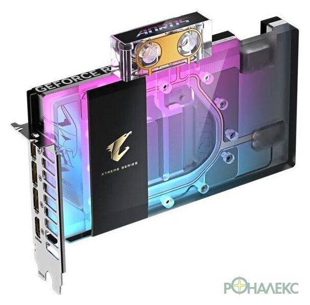 Видеокарта Gigabyte Aorus GeForce RTX 5080 Xtreme Waterforce WB 16G GV-N5080AORUSX WB-16GD - фото