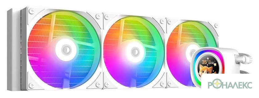 Система жидкостного охлаждения для процессора ID-Cooling FX360 LCD White - фото