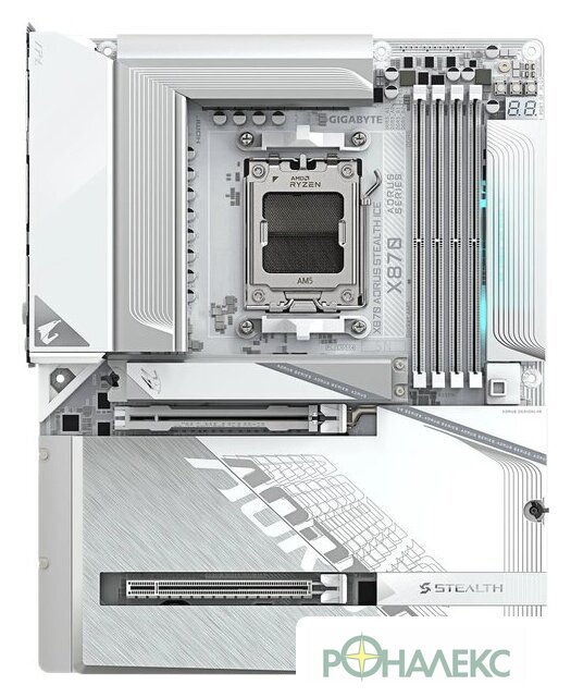 Материнская плата Gigabyte X870 Aorus Stealth Ice - фото