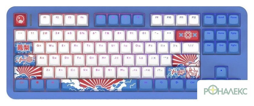 Клавиатура Red Square Alumix TKL Classic Pakuru (белый, g3ms Aquamarine) - фото