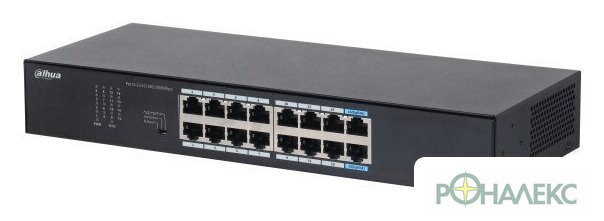 Неуправляемый коммутатор Dahua DH-S3016-16GT - фото2