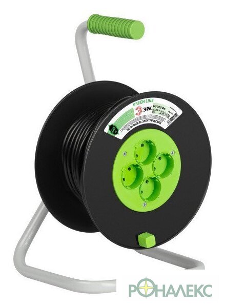 Удлинитель на катушке ЭРА GREEN LINE KAT-2x1.5-40m Б0065088 - фото