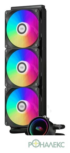 Система жидкостного охлаждения для процессора PCCooler DA360 ARGB (черный) - фото