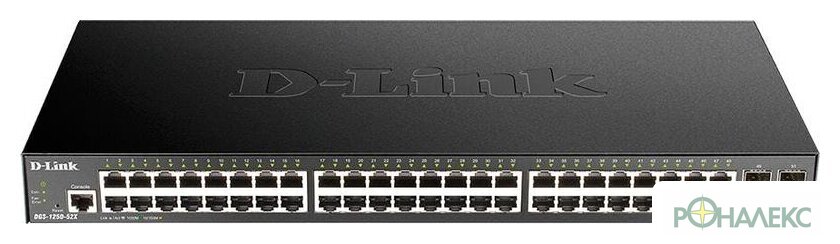 Управляемый коммутатор 2-го уровня D-Link DGS-1250-52X/A1A - фото