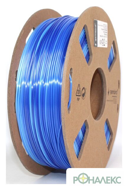 Филамент Gembird PLA Silk 1.75 мм 1000 г (холодный синий) - фото