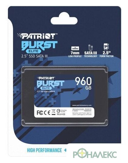 SSD Patriot Burst Elite 960GB PBE960GS25SSDR - фото4