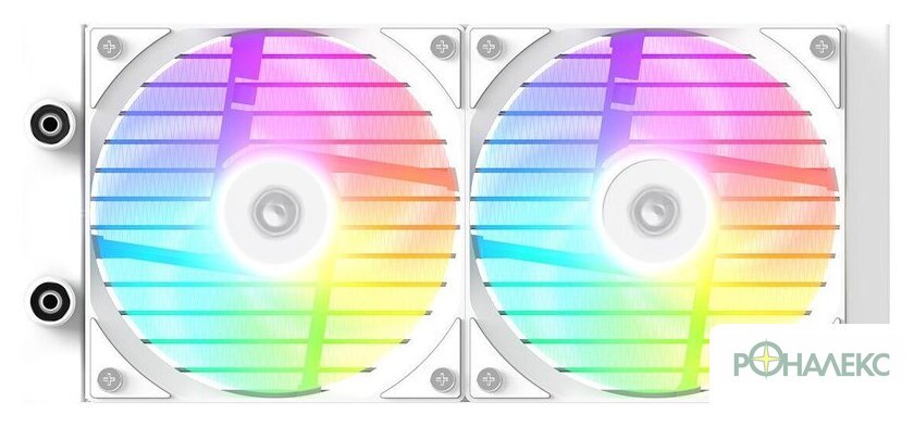 Система жидкостного охлаждения для процессора ID-Cooling FX240 LCD White - фото3