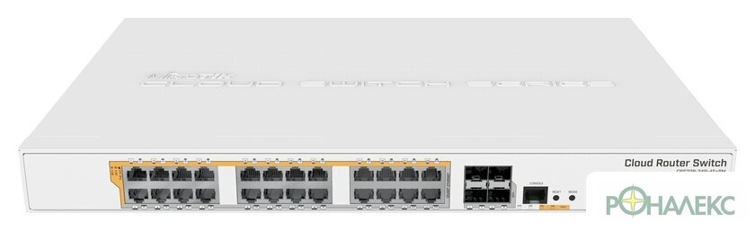 Управляемый коммутатор 3-го уровня Mikrotik CRS328-24P-4S+RM - фото