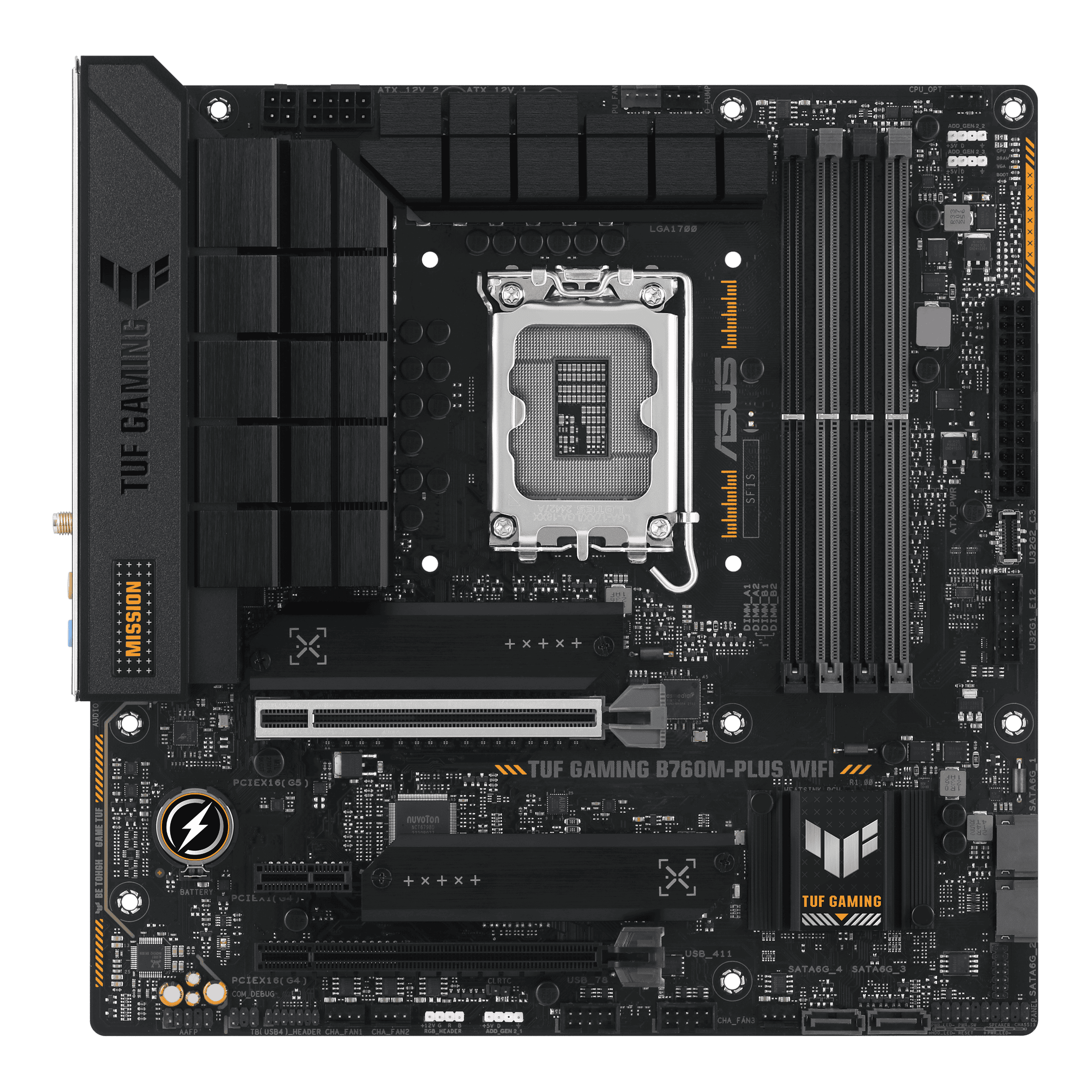 Материнская плата Asus TUF Gaming B760M-Plus WIFI- фото