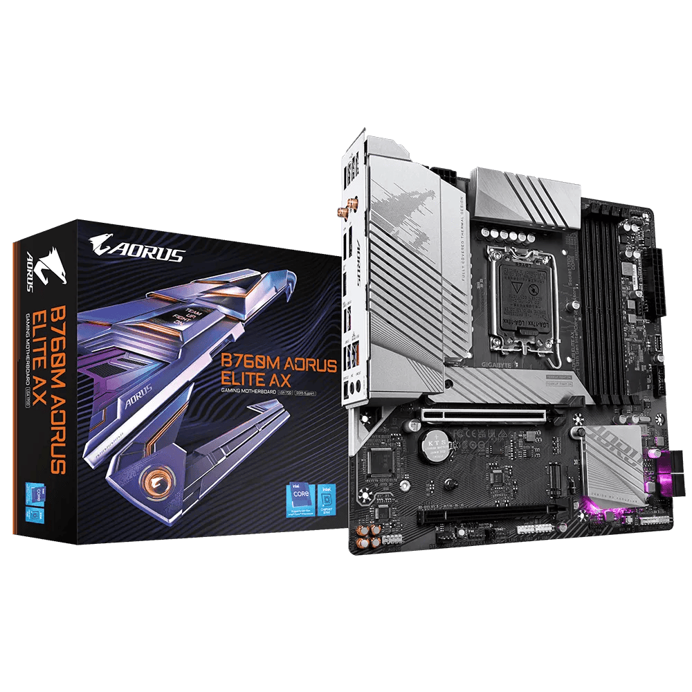Материнская плата Gigabyte B760M AORUS ELITE AX- фото