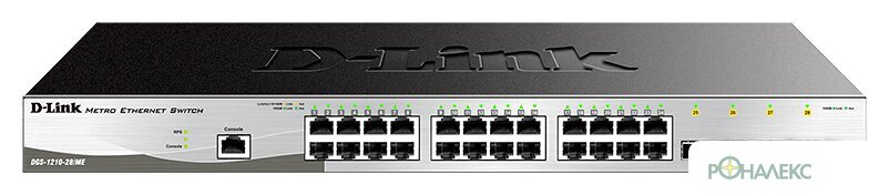 Управляемый коммутатор 2-го уровня D-Link DGS-1210-28/ME/B2A - фото