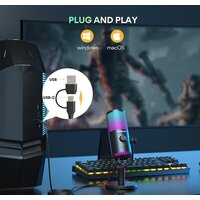 Проводной микрофон Maono DM30 RGB (черный)- фото5