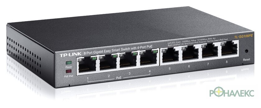 Настраиваемый коммутатор TP-Link TL-SG108PE - фото2
