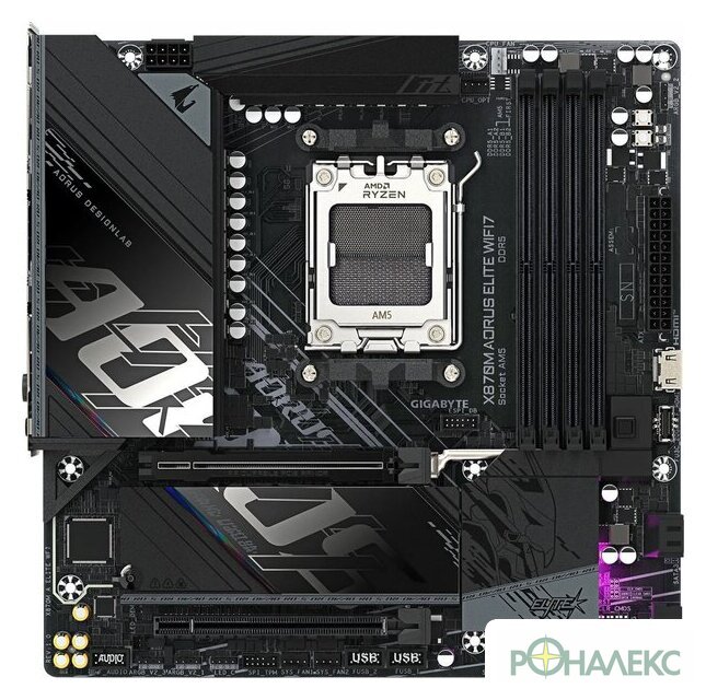 Материнская плата Gigabyte X870M Aorus Elite WiFi7 - фото