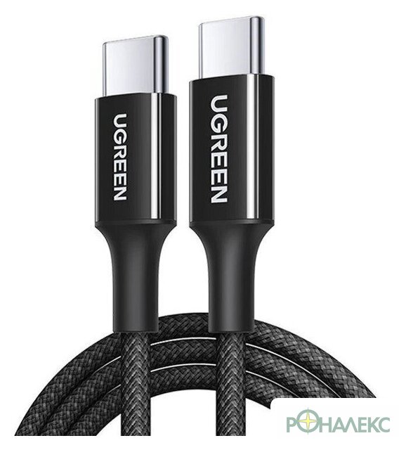 Кабель Ugreen L502 USB Type-C - USB Type-C (2 м, черный)