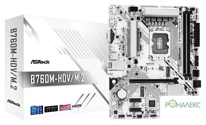 Материнская плата ASRock B760M-HDV/M.2 - фото2