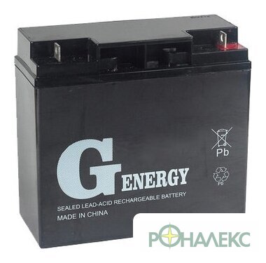 Аккумулятор для ИБП G-Energy 12-40 (12В/40 А·ч) - фото