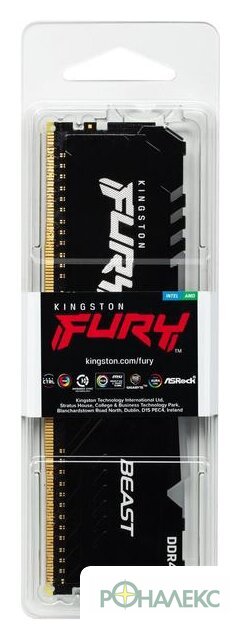 Оперативная память Kingston FURY Beast RGB 16ГБ DDR4 3200 МГц KF432C16BB12A/16 - фото4