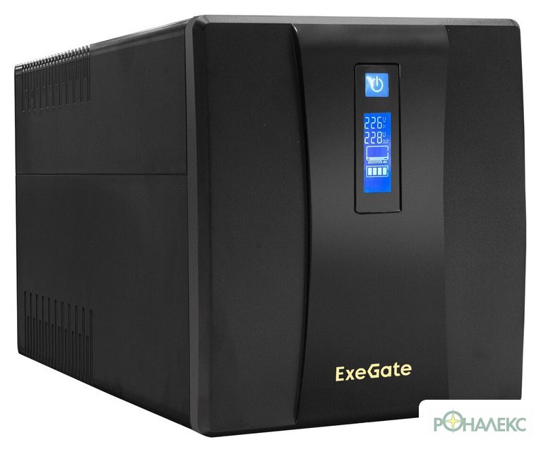 Источник бесперебойного питания ExeGate SpecialPro Smart LLB-1200.LCD.AVR.4SH.USB EP285494RUS - фото