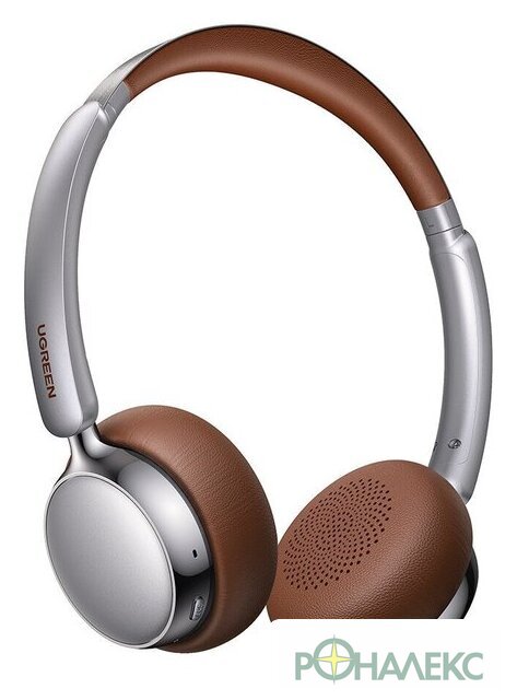 Наушники Ugreen Studio Plus HP207 (серебристый/коричневый) - фото2