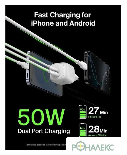 Сетевое зарядное Belkin WCH019KQWH (белый) - фото4