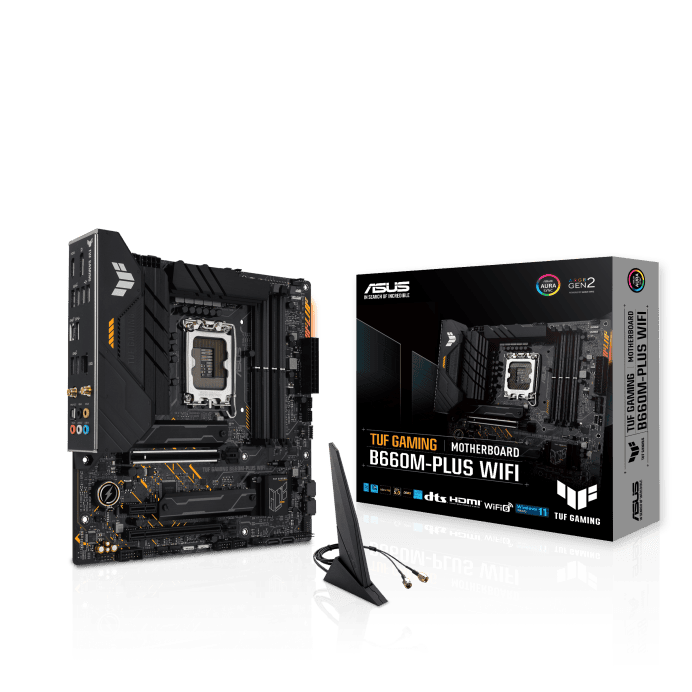 Материнская плата ASUS TUF GAMING B660M-PLUS WIFI- фото