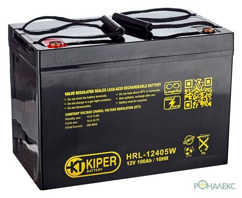 Аккумулятор для ИБП Kiper HRL-12405W (12В/100 А·ч) - фото