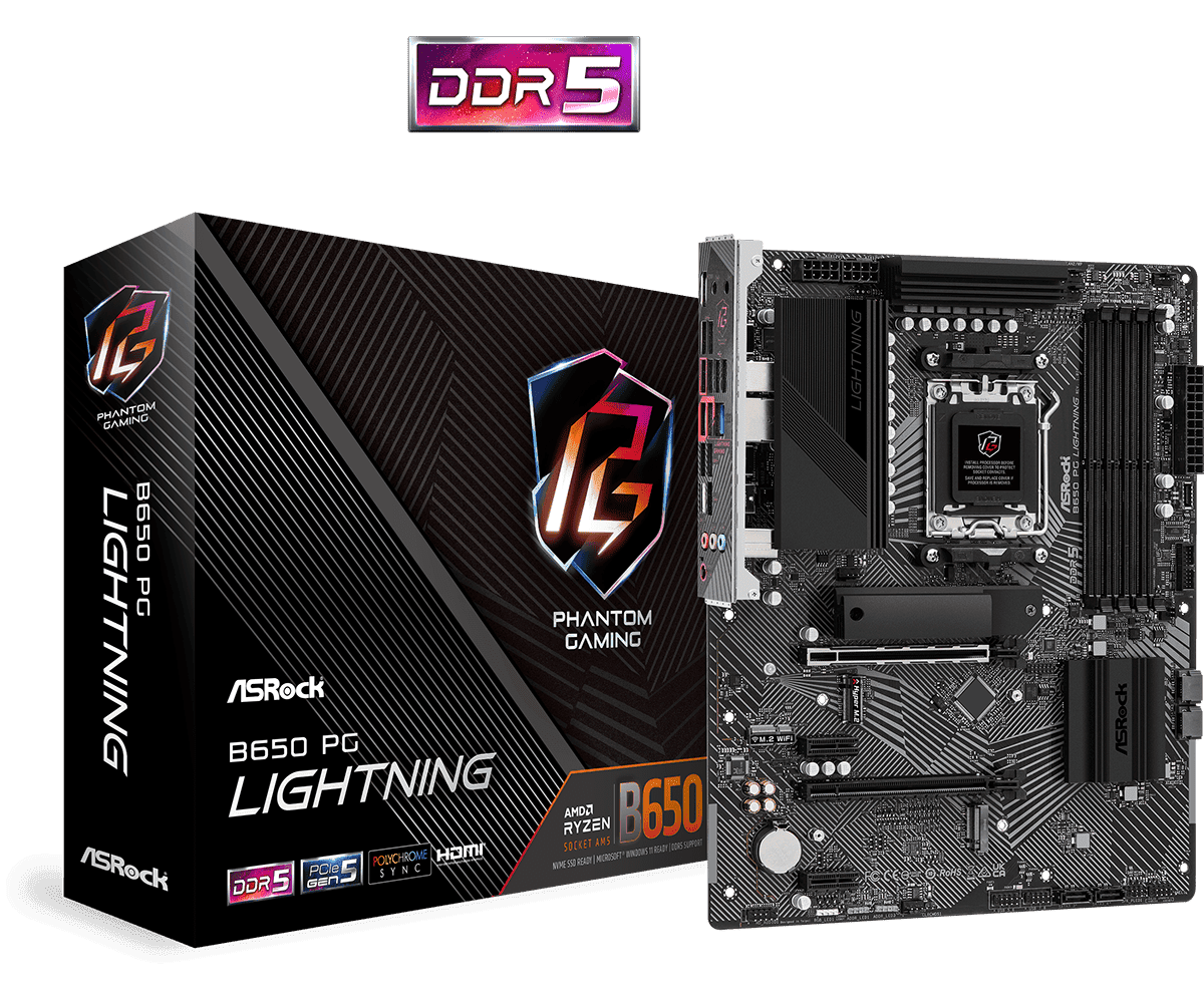 Материнская плата AsRock B650 PG Lightning- фото