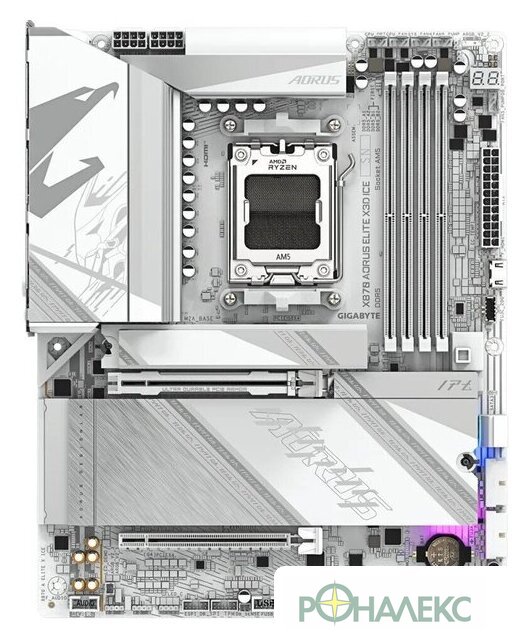 Материнская плата Gigabyte X870 Aorus Elite X3D Ice - фото