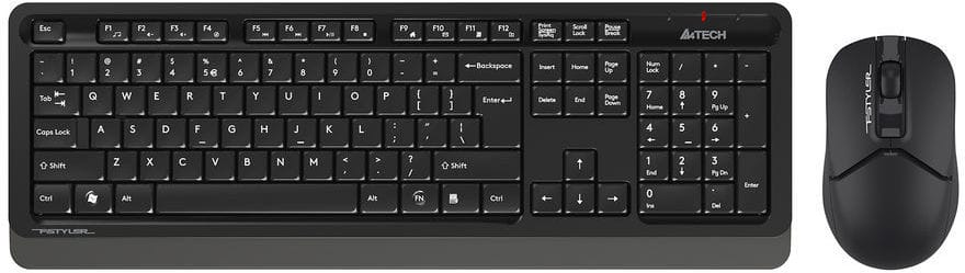 Клавиатура+мышь A4Tech Fstyler FG1012 (черный)- фото
