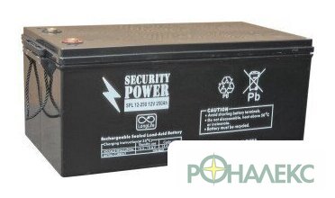Аккумулятор для ИБП Security Power SPL 12-250 (12В/250 А·ч) - фото