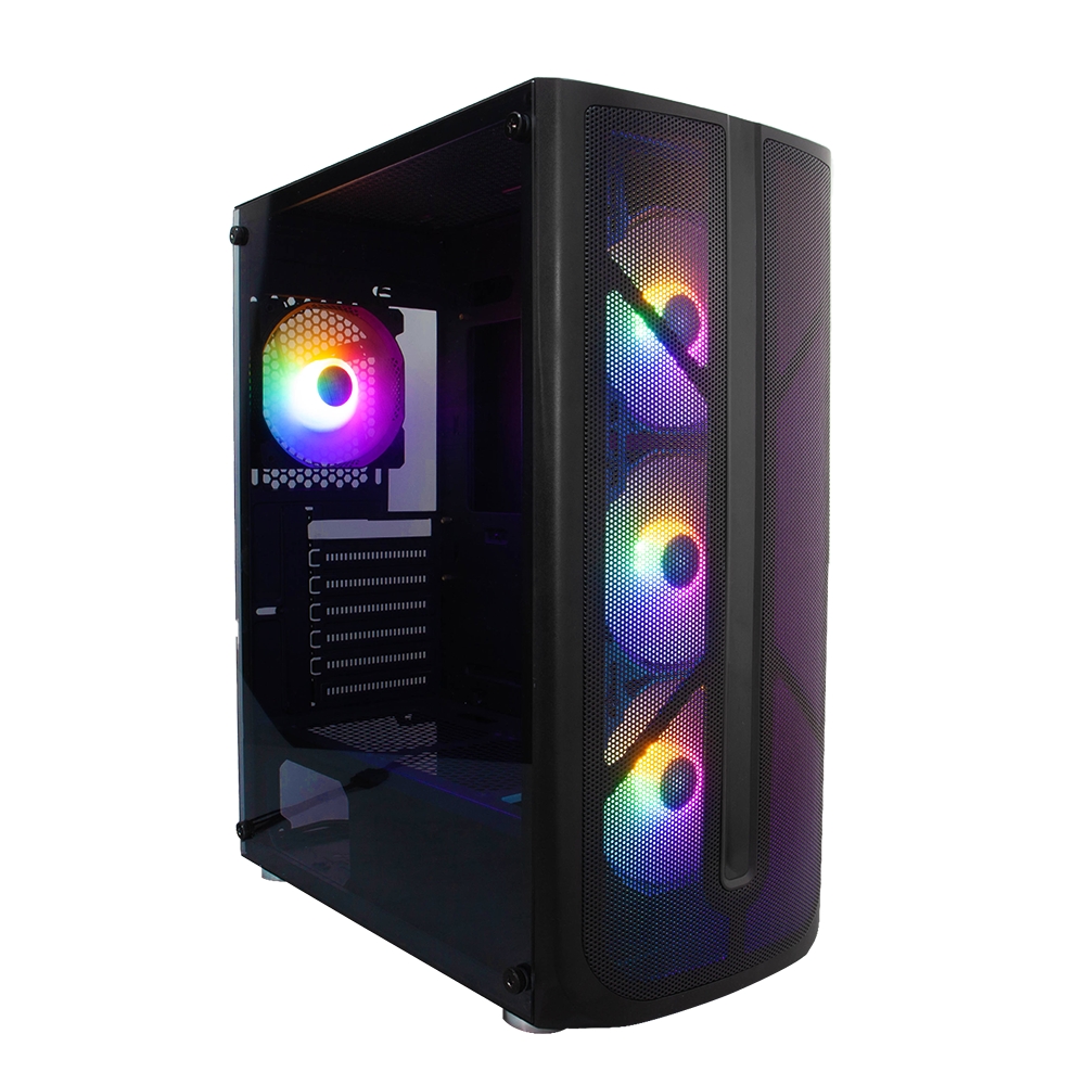 Корпус 1stPlayer Firebase X4-BK (черный) (X4-BK-4F1)