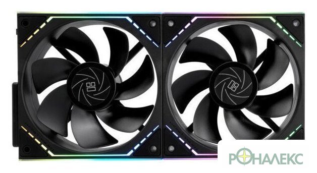 Комплект вентиляторов для корпуса Thermalright TL-M12QR X2 (черный) - фото