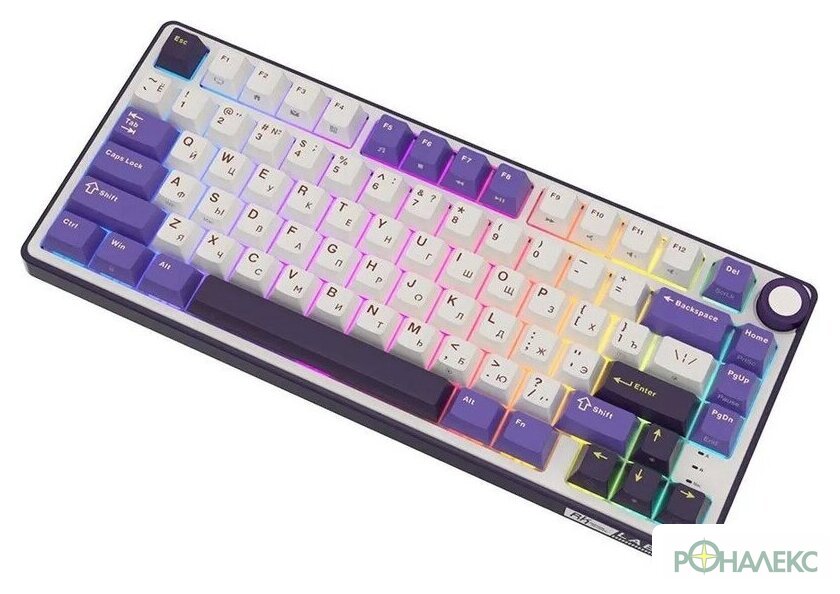Клавиатура Royal Kludge R75 RGB Blackberry (RK Brown) - фото5