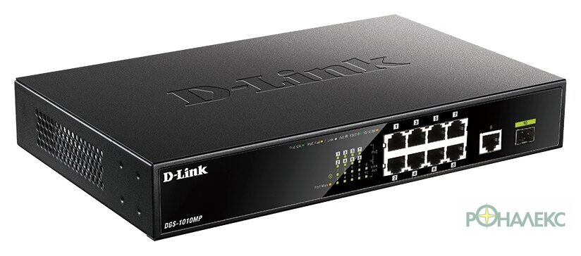 Неуправляемый коммутатор D-Link DGS-1010MP/A1A - фото2