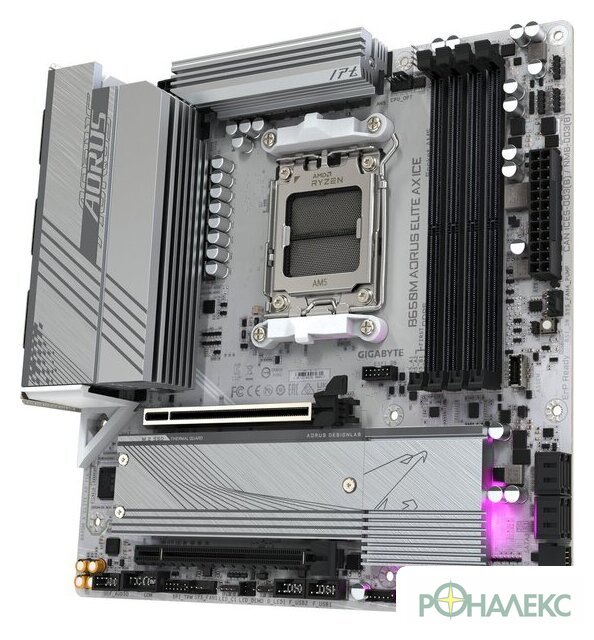 Материнская плата Gigabyte B650M Aorus Elite AX Ice - фото3
