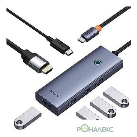 USB-хаб Baseus UltraJoy Series 6-Port Hub B00052807813-01 - фото4