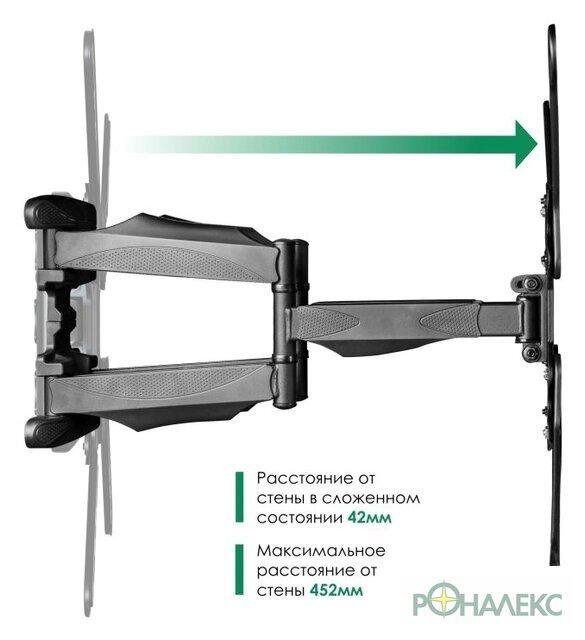 Кронштейн для телевизора Onkron M5 (черный) - фото3