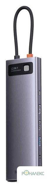 Док-станция Baseus Metal Gleam Series 12-in-1 Multifunctional Type-C Hub Docking Station WKWG020213 - фото2