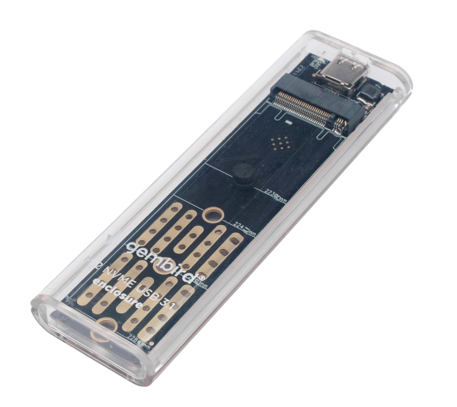 Бокс для внешнего подключения HDD Gembird EEM2-NVME-2- фото