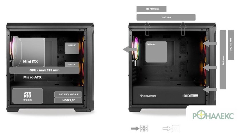 Корпус Genesis Irid 503 ARGB V2 NPC-1559 - фото2