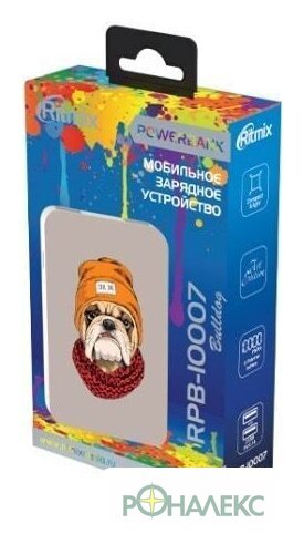 Внешний аккумулятор Ritmix RPB-10007 (бульдог) - фото3