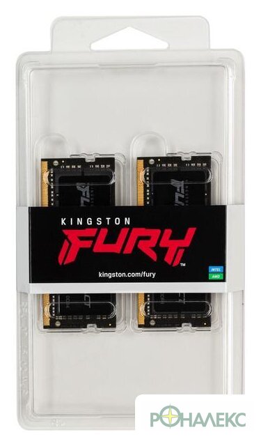 Оперативная память Kingston FURY Impact 2x8GB DDR4 SODIMM PC4-25600 KF432S20IBK2/16 - фото4