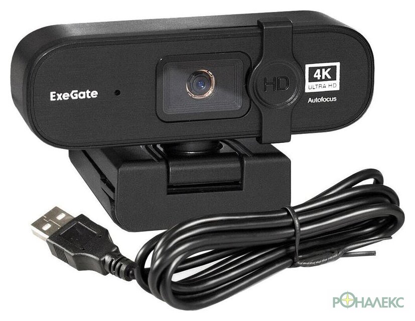 Веб-камера ExeGate Stream HD 4000 4K UHD T-Tripod EX287383RUS - фото