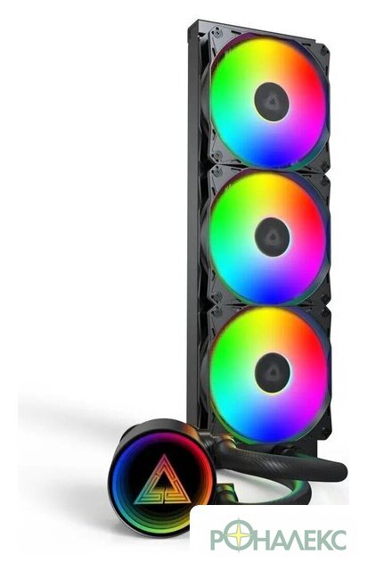 Система жидкостного охлаждения для процессора Montech LightFlow ARGB 360 (черный) - фото3