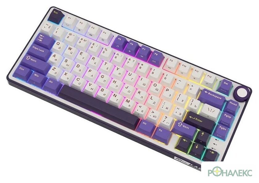 Клавиатура Royal Kludge R75 RGB Blackberry (RK Silver) - фото5