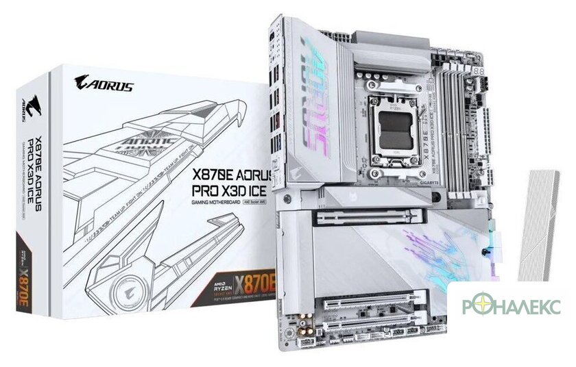 Материнская плата Gigabyte X870E Aorus Pro X3D Ice - фото5